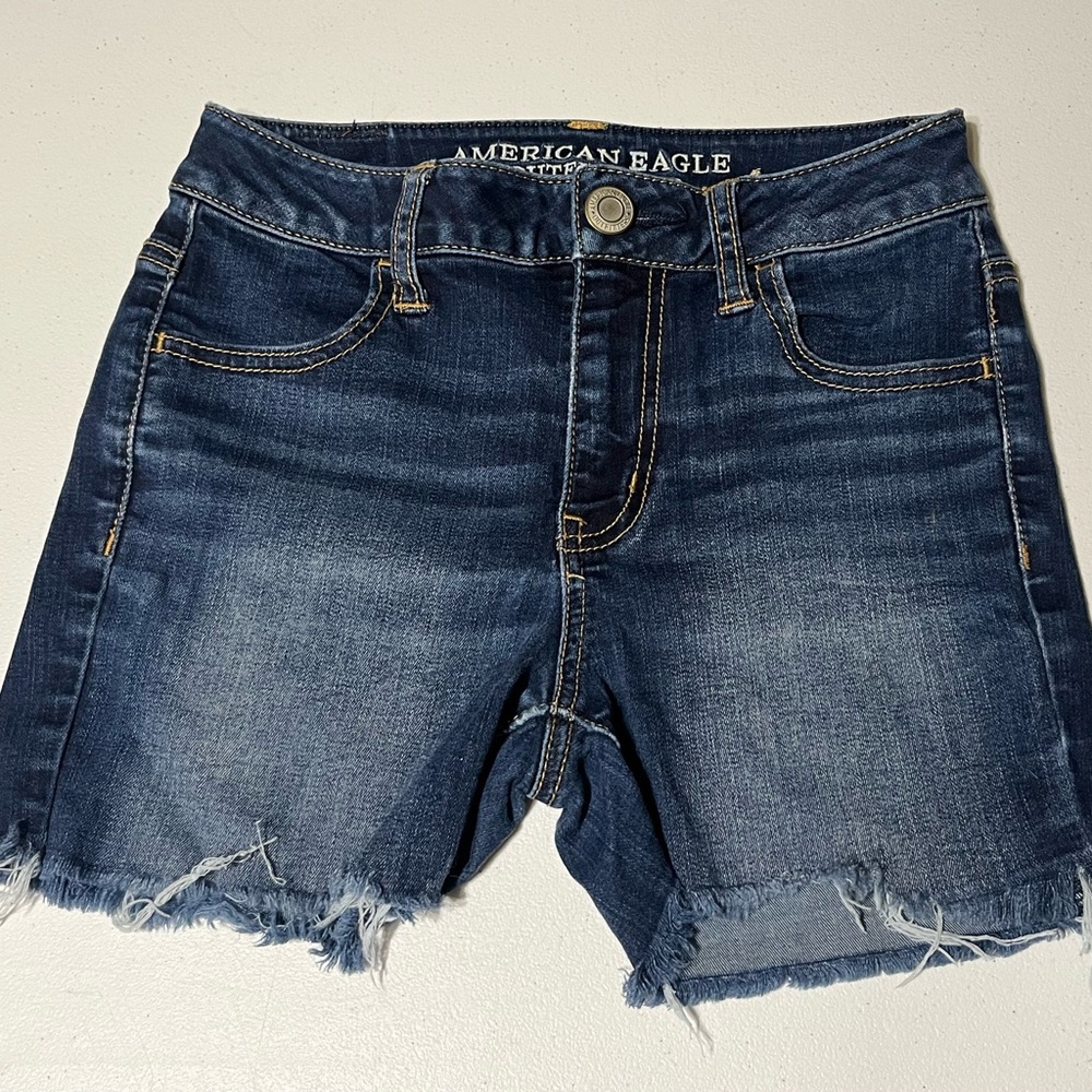American Eagle Outfitters Dark Blue Jean Shorts